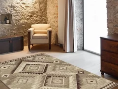 Covor Aladin Geometric Bej Taupe